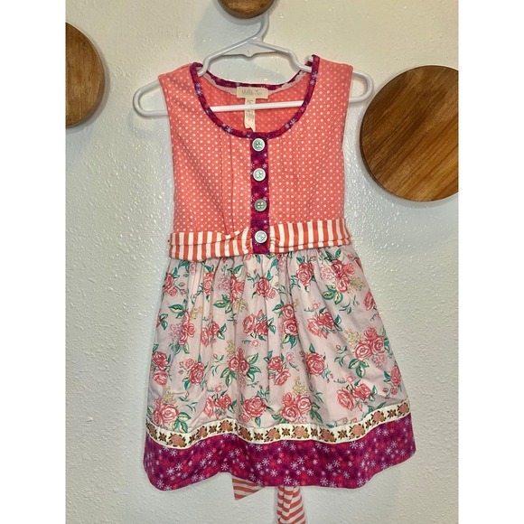 Matilda Jane Other - Matilda Jane Patchwork Tank with‎ Tie Back Girls Size 8